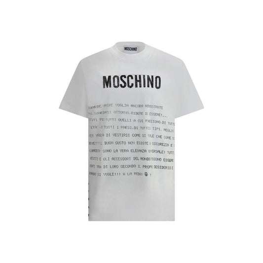 Moschino Logo T-Shirt 1728,72470364320,Clothing,Men,Men - Clothing,Moschino,New with tags,T-Shirts - Men - Clothing,White,XL Moschino MO-251ZZA071702411001-XL