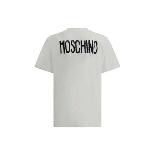 Moschino T-Shirt with text 1728,72470364320,Clothing,L,M,Men,Men - Clothing,Moschino,New with tags,S,T-Shirts - Men - Clothing,White Moschino MO-251ZZJ071602411001-L