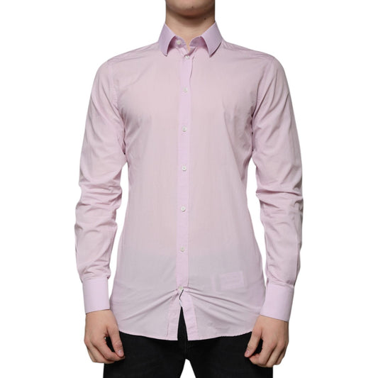 Dolce & Gabbana Light Pink Cotton Slim Fit GOLD Dress Shirt 1728,67345645728,Clothing,Dolce & Gabbana,IT39 | S,Material: 100% Cotton,Men,Men - Clothing,Pink,Preowned / Defect,Shirts - Men - Clothing Dolce & Gabbana TSH86473-39