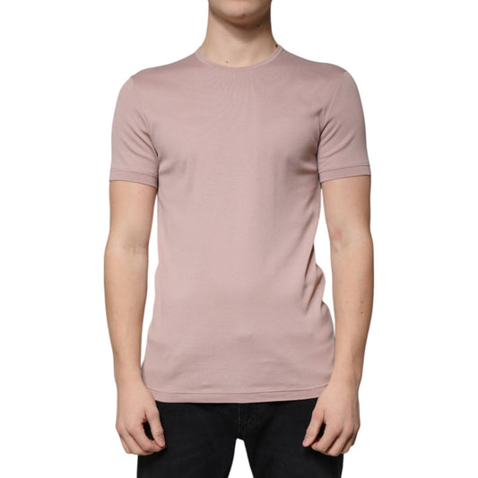 Dolce & Gabbana Brown Cotton Short Sleeves Round Neck T-shirt 1728,67345645728,Brown,Clothing,Dolce & Gabbana,IT50 | L,Material: 100% Cotton,Men,Men - Clothing,New with tags,T-Shirts - Men - Clothing Dolce & Gabbana TSH87337-50