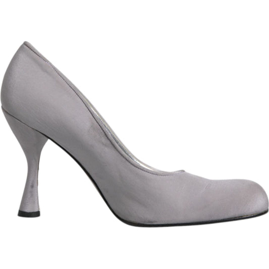 Dolce & Gabbana Gray Suede Leather High Heel Pumps Shoes 1728,67345645728,Dolce & Gabbana,EU40/US9.5,Gray,Material: Leather (suede),New with tags,Pumps - Women - Shoes,Shoes,Women,Women - Shoes Dolce & Gabbana LA12110-40
