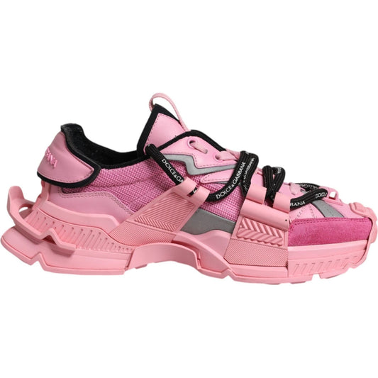 Dolce & Gabbana Pink Low Top Space Women Sneakers Shoes 1728,67345645728,Dolce & Gabbana,EU39.5/US9,Material: 50% Cotton 20% Calf Leather 10% Elastane 10% Nylon 10% Viscose,Pink,Preowned / Defect,Shoes,Sneakers - Women - Shoes,Women,Women - Shoes Dolce &