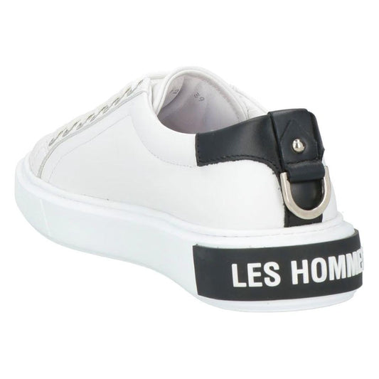 Les Hommes White Calfskin Men Sneaker 1728,67346170016,EU42/US9,EU43/US10,EU44/US11,EU45/US12,Les Hommes,Men,Men - Shoes,New with tags,Shoes,Sneakers - Men - Shoes,White Les Hommes LE-14345-EU42/US9