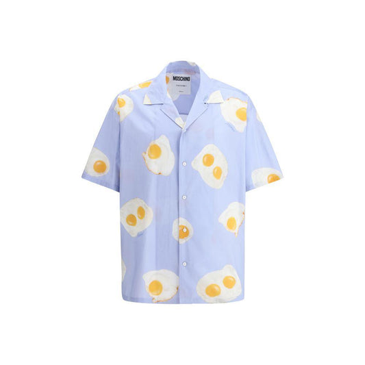 Moschino Printed short sleeve Shirt 1728,72470364320,Clothing,Light Blue,M,Men,Men - Clothing,Moschino,New with tags,S,Shirts - Men - Clothing Moschino MO-251ZZA022602591303-S