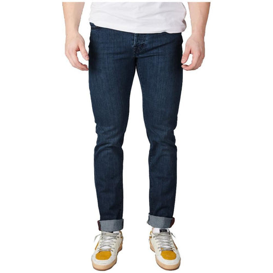 Tramarossa Blue Cotton Jeans & Pant