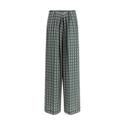 Forte_Forte Geometric print Pants 1728,72470364320,Clothing,Forte_Forte,Green,I/S,Jeans & Pants - Women - Clothing,New with tags,Women,Women - Clothing Forte_Forte FO-13628MYPANTS6037-I/S