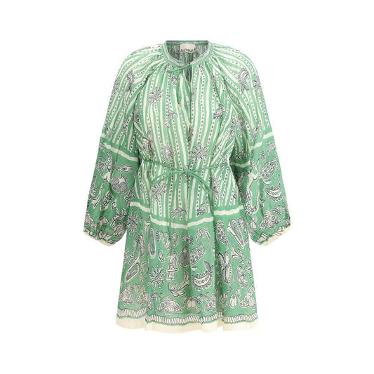 Alemais Lula mini Dres 10,1728,72470364320,Alemais,Clothing,Dresses - Women - Clothing,Green,New with tags,Women,Women - Clothing Alemais AL-4251DSTRIPE-10