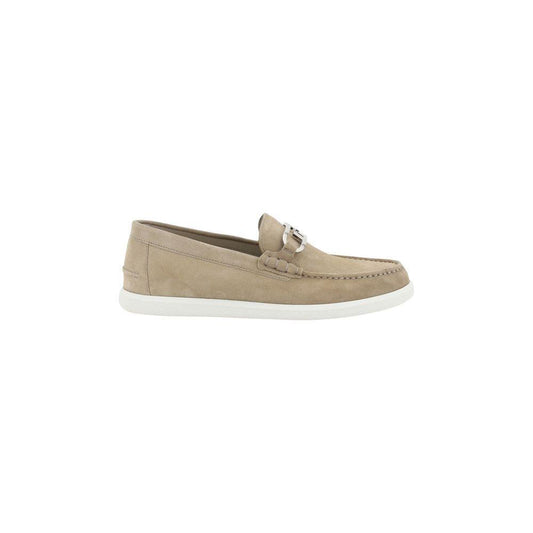 Fendi Suede leather Loafers 1728,72470364320,Beige,EU 38 | US 5,Fendi,Loafers - Men - Shoes,Men,Men - Shoes,New with tags,Shoes Fendi FE-7D1717QK9F0F9J-EU 38 | US 5