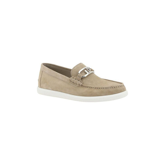 Fendi Suede leather Loafers 1728,72470364320,Beige,EU 38 | US 5,Fendi,Loafers - Men - Shoes,Men,Men - Shoes,New with tags,Shoes Fendi FE-7D1717QK9F0F9J-EU 38 | US 5