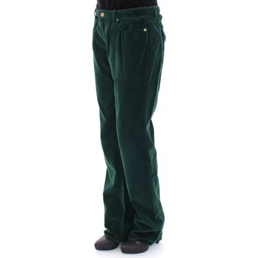Dolce & Gabbana Green Cotton Corduroys SLIMMY Fit D&G Pants 1728,3% Elastane,67345645728,Clothing,Dolce & Gabbana,Green,Jeans & Pants - Women - Clothing,Material: 97% Cotton,New with tags,W24,Women,Women - Clothing Dolce & Gabbana NOC10502-W24