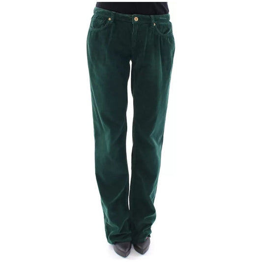 Dolce & Gabbana Green Cotton Corduroys SLIMMY Fit D&G Pants 1728,3% Elastane,67345645728,Clothing,Dolce & Gabbana,Green,Jeans & Pants - Women - Clothing,Material: 97% Cotton,New with tags,W24,Women,Women - Clothing Dolce & Gabbana NOC10502-W24
