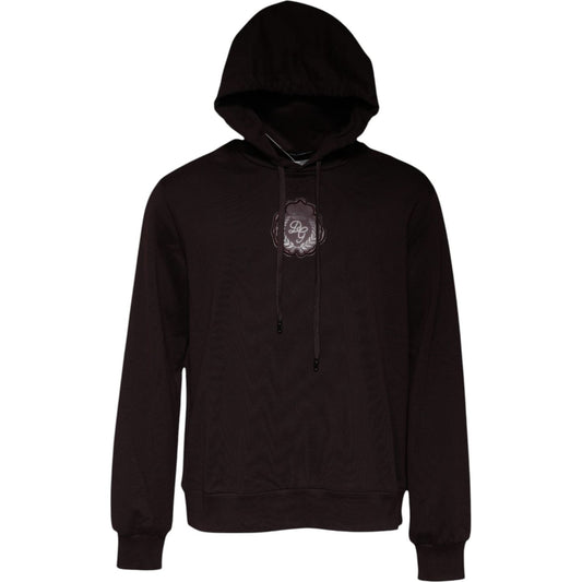 Dolce & Gabbana Brown Cotton Hooded Men Sweatshirt Sweater 1728,67345645728,Brown,Clothing,Dolce & Gabbana,IT56 | XXL,Material: 100% Cotton,Men,Men - Clothing,New with tags,Sweaters - Men - Clothing Dolce & Gabbana TSH87462-56