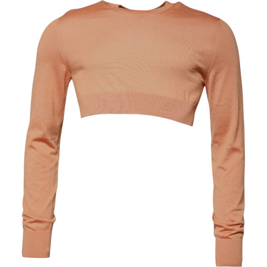 Dolce & Gabbana Beige Wool Crewneck Pullover Cropped Sweater 1728,67345645728,Beige,Clothing,Dolce & Gabbana,IT48 | M,Material: 100% Virgin Wool,Men,Men - Clothing,New with tags,Sweaters - Men - Clothing Dolce & Gabbana TSH87662-48