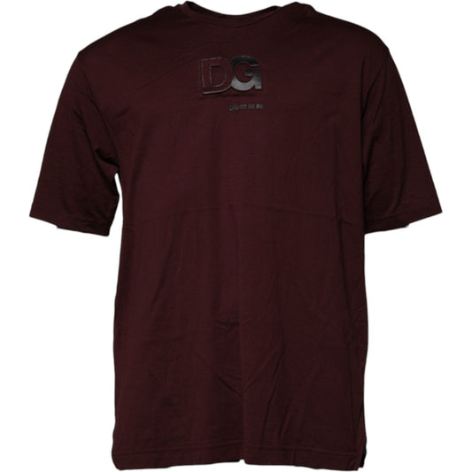 Dolce & Gabbana Brown Logo Print Cotton Crew Neck T-shirt 1728,67345645728,Brown,Clothing,Dolce & Gabbana,IT56 | XXL,Material: 95% Cotton 5% Nylon,Men,Men - Clothing,Preowned / Defect,T-Shirts - Men - Clothing Dolce & Gabbana TSH87672-56