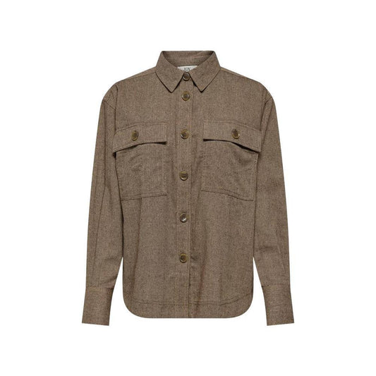 Jacqueline De Yong Beige Recycled Cotton Shirt 1728,71956299936,Beige,Clothing,IT42|M,IT44|L,Jacqueline De Yong,New with tags,Shirts - Women - Clothing,Women,Women - Clothing,XL Jacqueline De Yong JA-14840700309-IT42|M