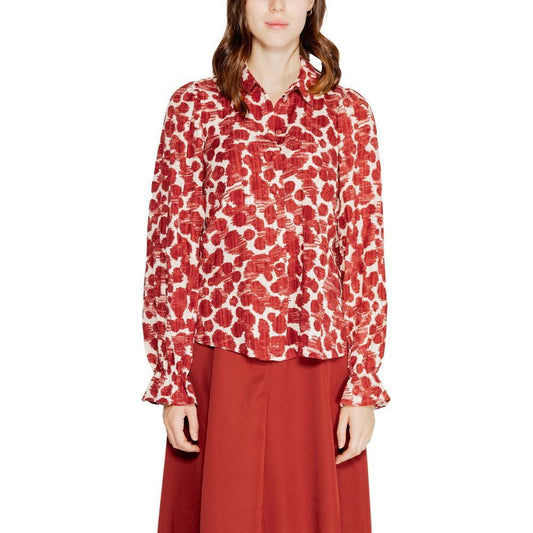 Vero Moda Red Polyester Shirt 1728,71956299936,Clothing,IT44|L,New with tags,Red,Shirts - Women - Clothing,Vero Moda,Women,Women - Clothing,XL Vero Moda VE-14874500141-XL