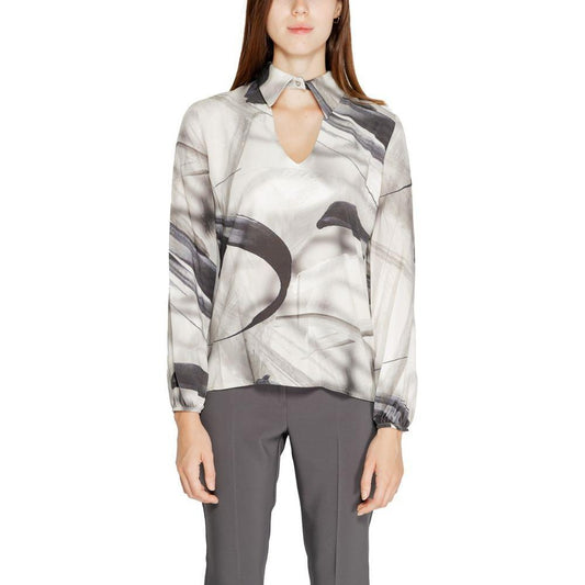 Rinascimento Gray Viscose Shirt 1728,71956299936,Clothing,Gray,IT40|S,IT42|M,IT44|L,New with tags,Rinascimento,Shirts - Women - Clothing,Women,Women - Clothing,XL Rinascimento RI-14931900136-IT44|L