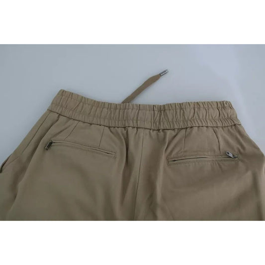 Dolce & Gabbana Beige Pin Up Print Cargo Pants 1728,67345645728,Beige,Clothing,Dolce & Gabbana,IT48 | M,Jeans & Pants - Men - Clothing,Material: 100% Cotton,Men,Men - Clothing,Preowned / Defect Dolce & Gabbana PAN71497-48