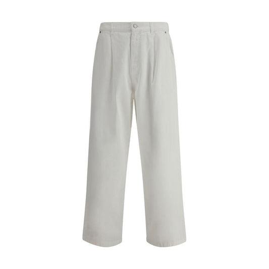Moschino Oversized Jeans 1728,72470364320,Clothing,IT46 | S,IT48 | M,IT50 | L,Jeans & Pants - Men - Clothing,Men,Men - Clothing,Moschino,New with tags,White Moschino MO-251ZZA033302270001-IT46 | S