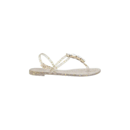 Casadei Swarovski Jelly Sandals 1728,72470364320,Casadei,EU36/US6,Gold,New with tags,Sandals - Women - Shoes,Shoes,Women,Women - Shoes Casadei CA-2Y260J0101CHBEGA513ORO-EU36/US6