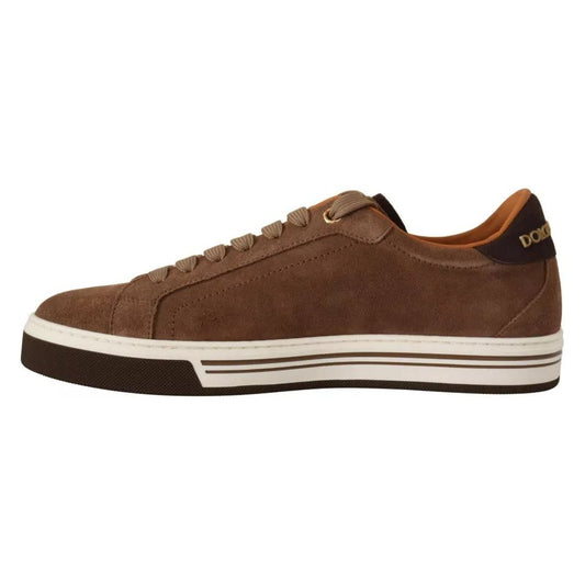 Dolce & Gabbana Brown Suede Logo Low Top Sneakers Men Shoes 1728,67345645728,Brown,Dolce & Gabbana,EU39/US6,Material: 100% Leather suede,Men,Men - Shoes,New with tags,Shoes,Sneakers - Men - Shoes Dolce & Gabbana MV4454-39