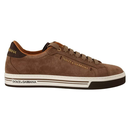 Dolce & Gabbana Brown Suede Logo Low Top Sneakers Men Shoes 1728,67345645728,Brown,Dolce & Gabbana,EU39/US6,Material: 100% Leather suede,Men,Men - Shoes,New with tags,Shoes,Sneakers - Men - Shoes Dolce & Gabbana MV4454-39