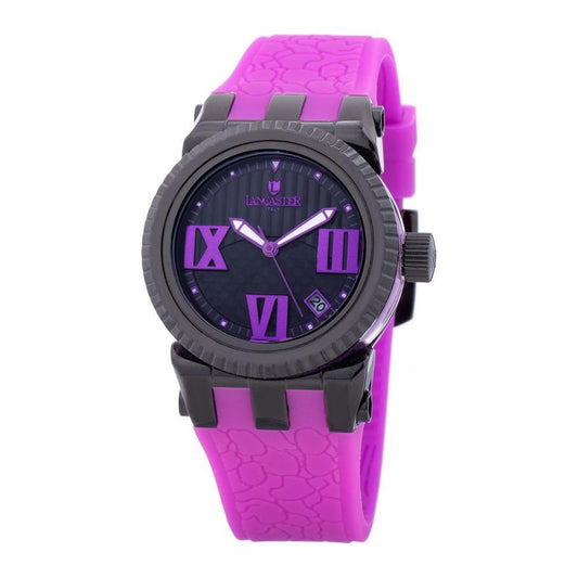 Lancaster Purple Synthetic Watch 1728,67434610848,Lancaster,New with tags,Purple,Watches,Watches for Women - Watches,Women Lancaster LAOLA0643BKVLAC