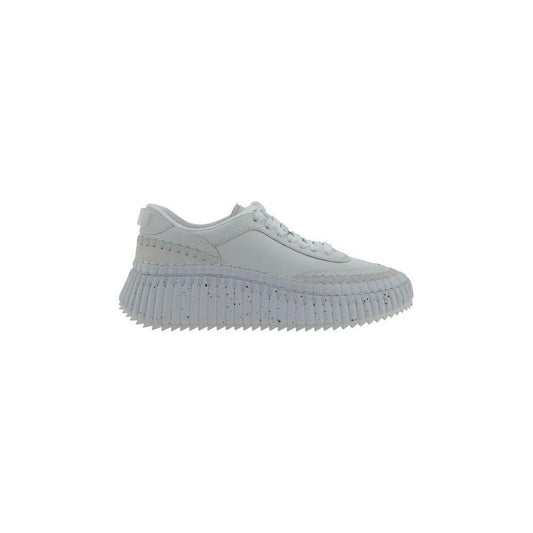 Chloé Nama Sneakers 1728,72470364320,Chloé,EU38/US8,EU40/US10,EU41/US11,New with tags,Shoes,Sneakers - Women - Shoes,White,Women,Women - Shoes Chloé CH-CHC24S00RBD100-EU40/US10
