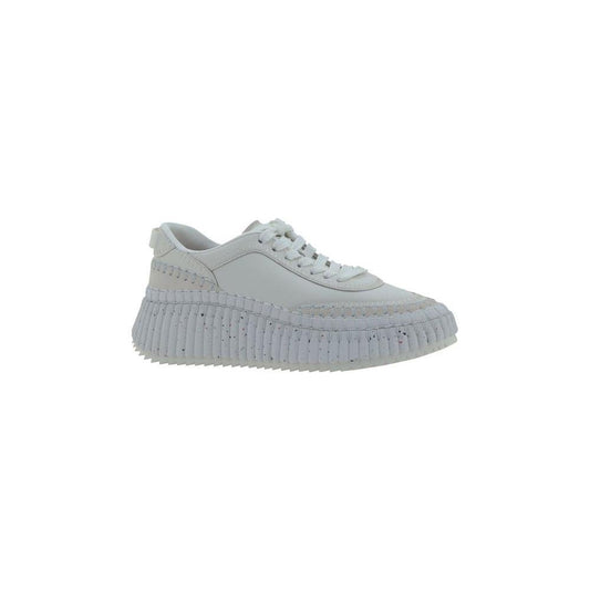 Chloé Nama Sneakers 1728,72470364320,Chloé,EU38/US8,EU40/US10,EU41/US11,New with tags,Shoes,Sneakers - Women - Shoes,White,Women,Women - Shoes Chloé CH-CHC24S00RBD100-EU40/US10
