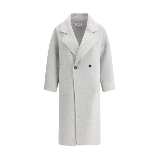 Aftercoat Double-breasted long Coat 1728,72470364320,Aftercoat,Clothing,Gray,IT38 | S,IT40 | M,IT42 | L,IT44 | L,Jackets & Coats - Women - Clothing,New with tags,Women,Women - Clothing Aftercoat AF-2081702-IT38 | S