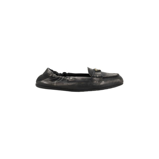 Prada Vintage-effect leather Loafers 1728,72470364320,Brown,EU36.5/US6.5,EU36/US6,EU37.5/US7.5,EU37/US7,EU38/US8,EU40/US10,Flat Shoes - Women - Shoes,New with tags,Prada,Shoes,Women,Women - Shoes Prada PR-1D922NF0056H3F0002-EU36/US6