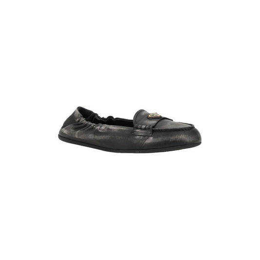 Prada Vintage-effect leather Loafers 1728,72470364320,Brown,EU36.5/US6.5,EU36/US6,EU37.5/US7.5,EU37/US7,EU38/US8,EU40/US10,Flat Shoes - Women - Shoes,New with tags,Prada,Shoes,Women,Women - Shoes Prada PR-1D922NF0056H3F0002-EU36/US6