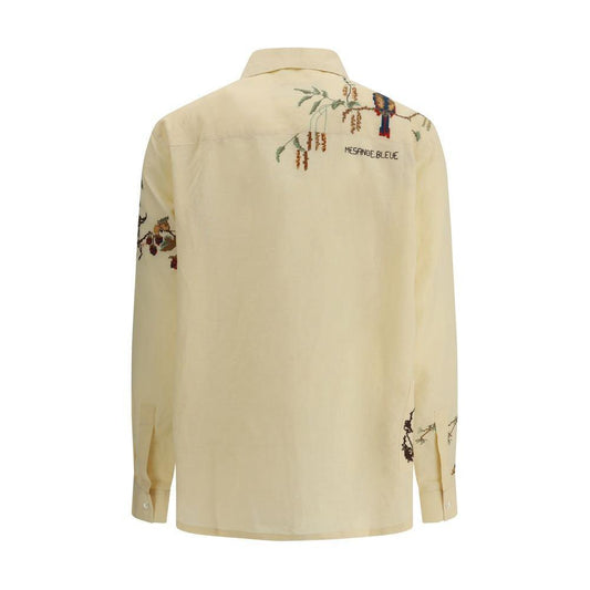 Baziszt Avian Shirt 1728,72470364320,Baziszt,Clothing,New with tags,S,Shirts - Women - Clothing,Women,Women - Clothing,Yellow Baziszt BA-AV153SHBEIGE-S