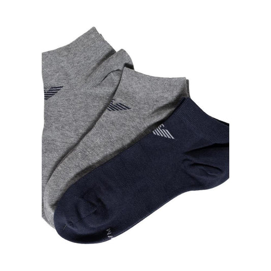 Emporio Armani Underwear Blue Cotton Sock 1728,71956299936,Accessories,Blue,Emporio Armani Underwear,L-XL,Men,Men - Accessories,New with tags,S-M,Socks - Men - Accessories Emporio Armani Underwear EM-13477800010-S-M