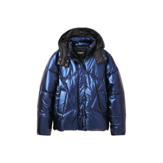 Desigual Blue Polyamide Jackets & Coat