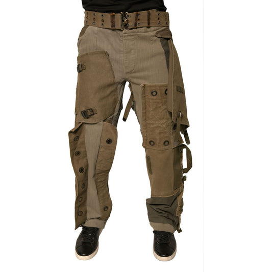 Dolce & Gabbana Multicolor Reconstructed Flight Cargo Pants