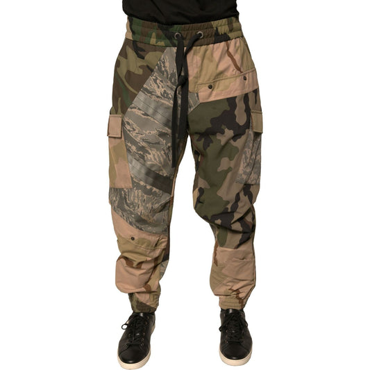 Dolce & Gabbana Multicolor Camouflage Jogger Sweatpants Pants