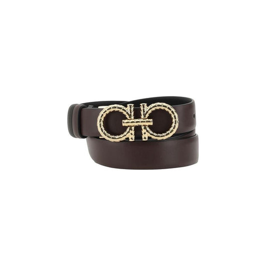 Ferragamo Reversible Belt 1728,72470364320,75 cm / 30 Inches,80 cm / 32 Inches,85 cm / 34 Inches,90 cm / 36 Inches,95 cm / 38 Inches,Accessories,Belts - Women - Accessories,Black,Ferragamo,New with tags,Women,Women - Accessories Ferragamo FE-780428004-90