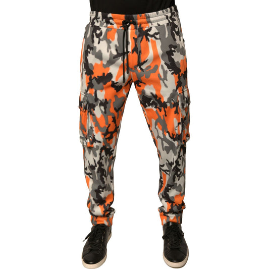 Dolce & Gabbana Multicolor Camouflage Cargo Jogger Pants