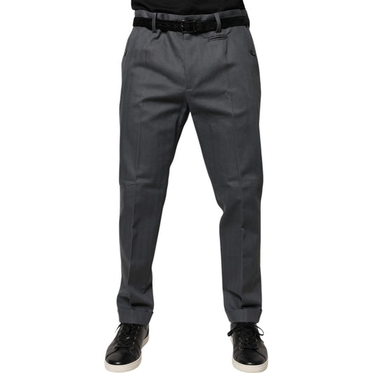 Dolce & Gabbana Gray Tapered Formal Dress Pants