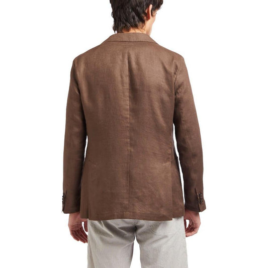AT.P.CO Brown Linen Blazer