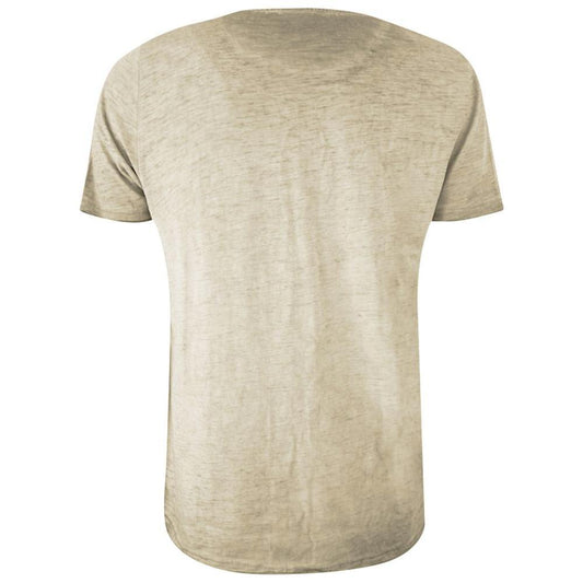 Yes Zee Beige Cotton T-Shirt 1728,67346170016,Beige,Clothing,M,Men,Men - Clothing,New with tags,S,T-Shirts - Men - Clothing,Yes Zee Yes Zee YE-14693-S