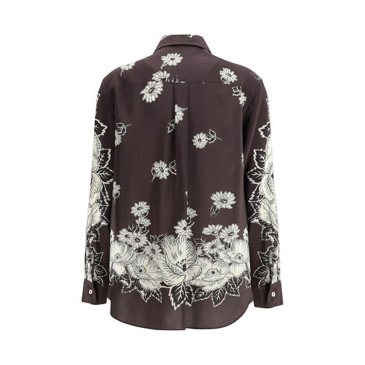 P.A.R.O.S.H. Floral print Shirt 1728,72470364320,Brown,Clothing,New with tags,P.A.R.O.S.H.,S,Shirts - Women - Clothing,Women,Women - Clothing P.A.R.O.S.H. PA-D381239886-S