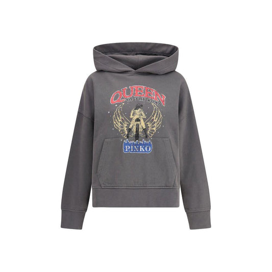PINKO Cotton Hoodie 1728,72470364320,Clothing,Gray,M,New with tags,PINKO,S,Sweaters - Women - Clothing,Women,Women - Clothing,XS PINKO PI-104623A2DBI63-M