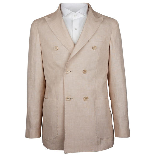Made in Italy Beige Linen Blazer 1728,67346170016,Beige,Blazers - Men - Clothing,Clothing,IT50 | L,Made in Italy,Men,Men - Clothing,New with tags Made in Italy LO-14883-IT50 | L