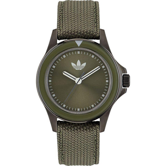 Adidas Green Fabric Watch 1728,67434610848,Adidas,Green,New with tags,Unisex,Unisex Watches - Watches,Watches Adidas ADAOFH23017AC