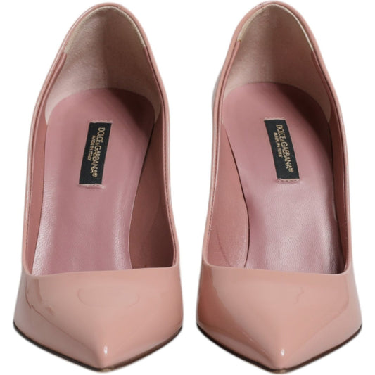 Dolce & Gabbana Pink Patent Leather Stiletto Heel Pumps Shoes 1728,67345645728,Dolce & Gabbana,EU36/US6,Material: 100% Patent Leather,Pink,Preowned / Defect,Pumps - Women - Shoes,Shoes,Women,Women - Shoes Dolce & Gabbana LA12443-36