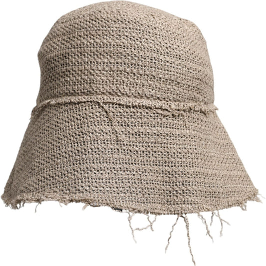Dolce & Gabbana Beige Linen Wide Brim Bucket Hat 1728,58 cm|M,67345645728,Accessories,Beige,Dolce & Gabbana,Hats & Caps - Men - Accessories,Material: 55% Linen 30% Cotton 10% Polyester 5% Nylon,Men,Men - Accessories,New with tags Dolce & Gabbana HAT9759-5