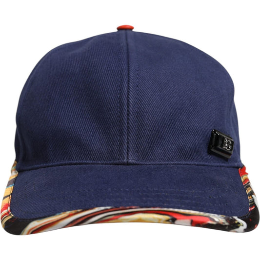 Dolce & Gabbana Blue Cotton 6 Panels Baseball Cap 1728,57 cm|S,58 cm|M,67345645728,Accessories,Blue,Dolce & Gabbana,Hats & Caps - Men - Accessories,Material: 65% Cotton 30% Polyester 5% Calf Leather,Men,Men - Accessories,New with tags Dolce & Gabbana HAT9