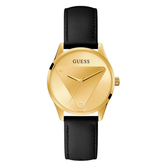 Guess Black Leather Watch 1728,67434610848,Black,Guess,New with tags,Watches,Watches for Women - Watches,Women Guess GUGW0642L1AC